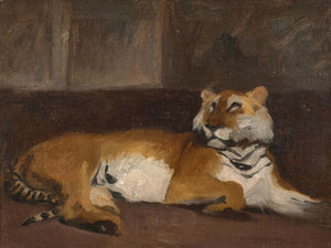 Auguste Lancon Tigre Allonge By Auguste Lancon