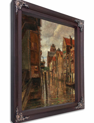 A Canal In Dordrecht By Tina Blau