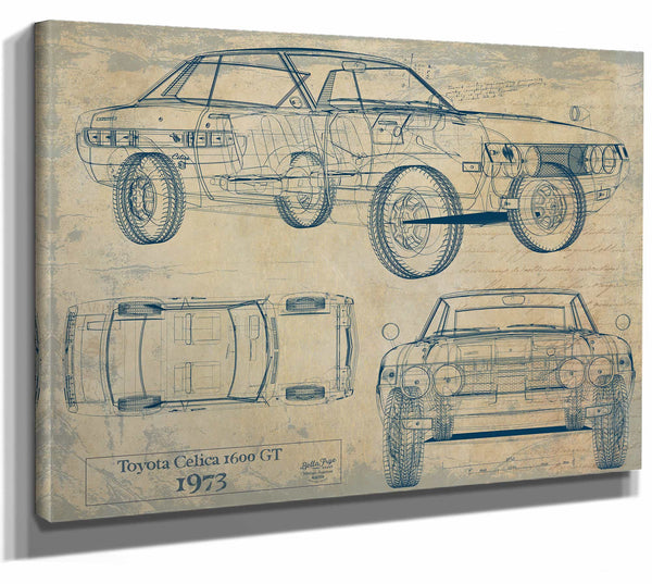 Toyota Celica 1600 Gt 1973 Wall Art from Bella Frye.