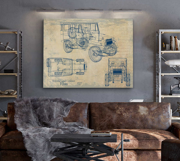 Toyota Land Cruiser fj40 Wall Art from Bella Frye.