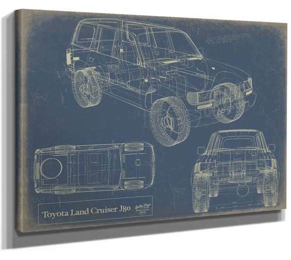 Toyota Land Cruiser j80 Wall Art from Bella Frye.