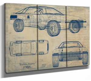 Toyota Supra 1986 Wall Art from Bella Frye.