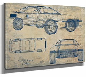 Toyota Supra 1986 Wall Art from Bella Frye.