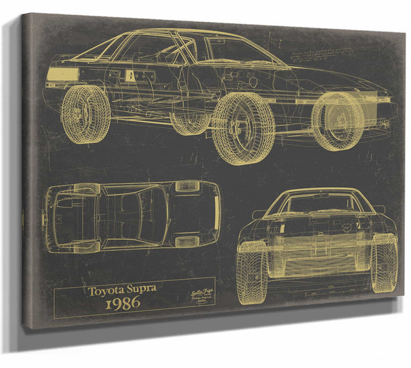 Toyota Supra 1986 Wall Art from Bella Frye.