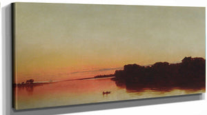 John Frederick Kensett Twilight On The Sound Darien Connecticut By John Frederick Kensett