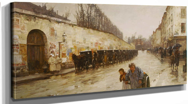 Childe Hassam Une Averse—rue Bonaparte (1887) By Childe Hassam