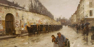 Childe Hassam Une Averse—rue Bonaparte (1887) By Childe Hassam