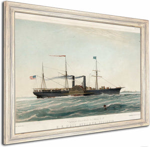 Us Mail Steamer Illinois By Charles Parsons