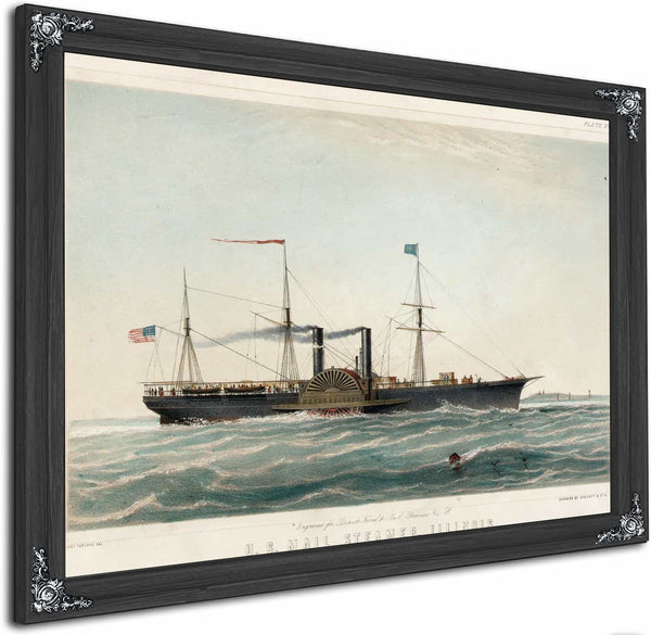 Us Mail Steamer Illinois By Charles Parsons