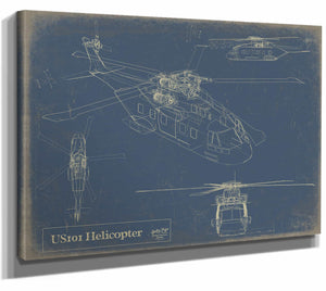 us101 Helicopter Wall Art from Bella Frye.