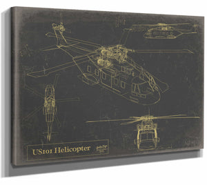 us101 Helicopter Wall Art from Bella Frye.