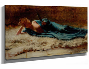 Charles Frederick Ulrich 18" x 12" / Stretched Canvas Wrap Vanitas By Charles Frederick Ulrich 1