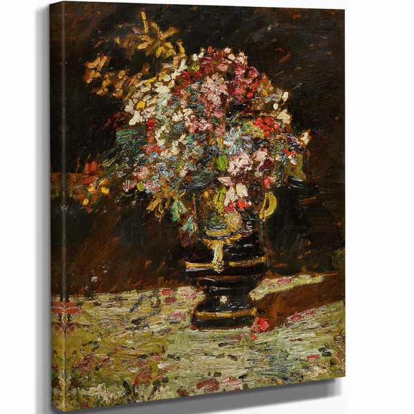 Adolphe Monticelli Vase De Fleurs By Adolphe Monticelli