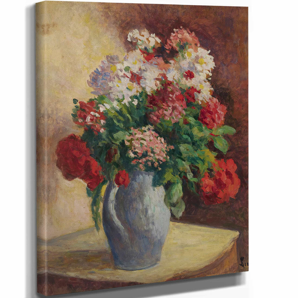 Maximilien Luce Vase De Giroflees By Maximilien Luce