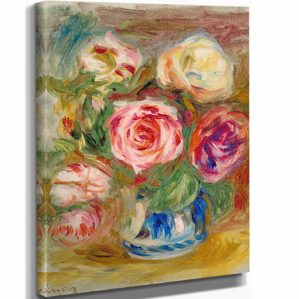 Pierre Auguste Renoir Vase De Roses (1913 1915) By Pierre Auguste Renoir