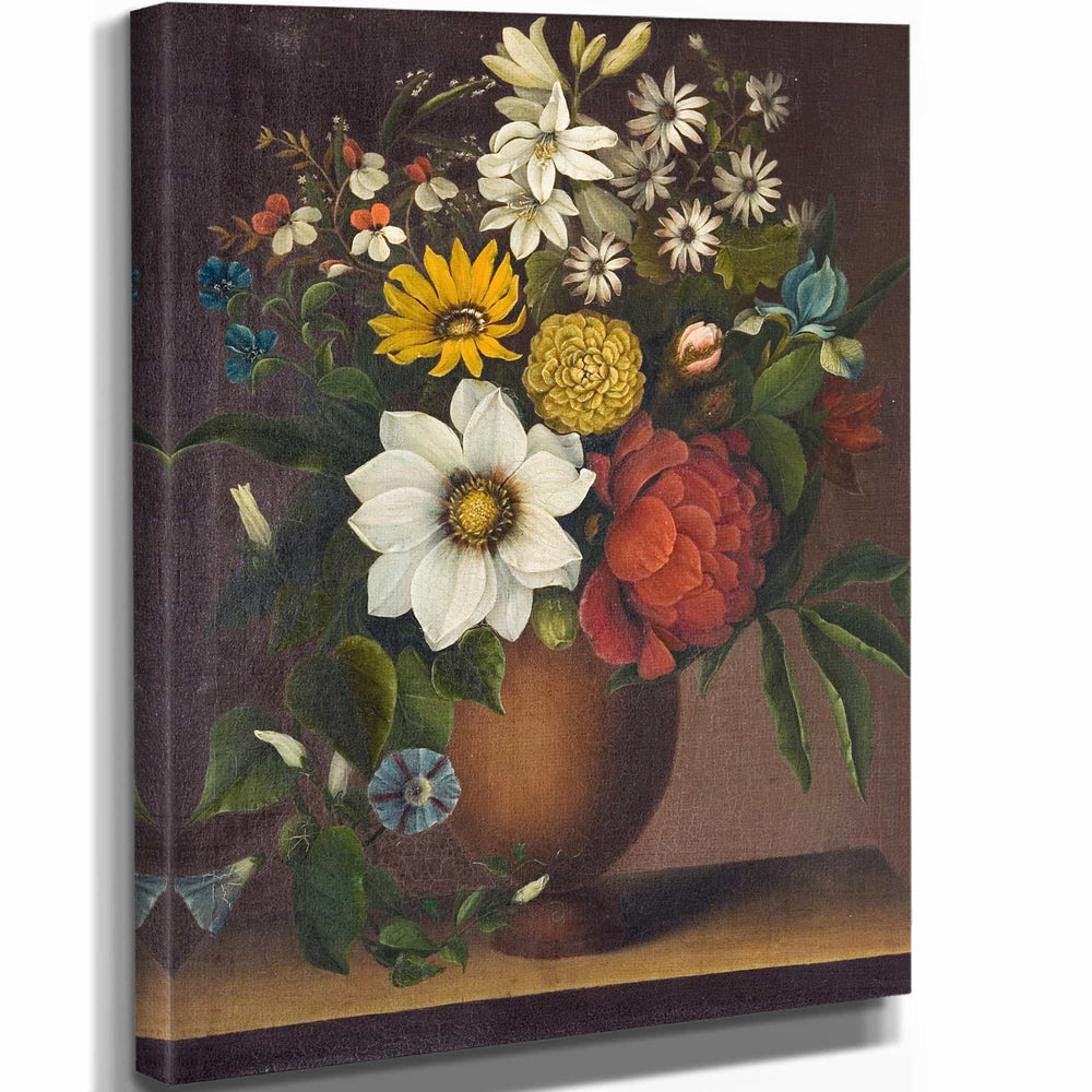 Magdalene Margrethe Barens Vase Med Blomster (1752 – 1807) By Magdalene Margrethe Barens