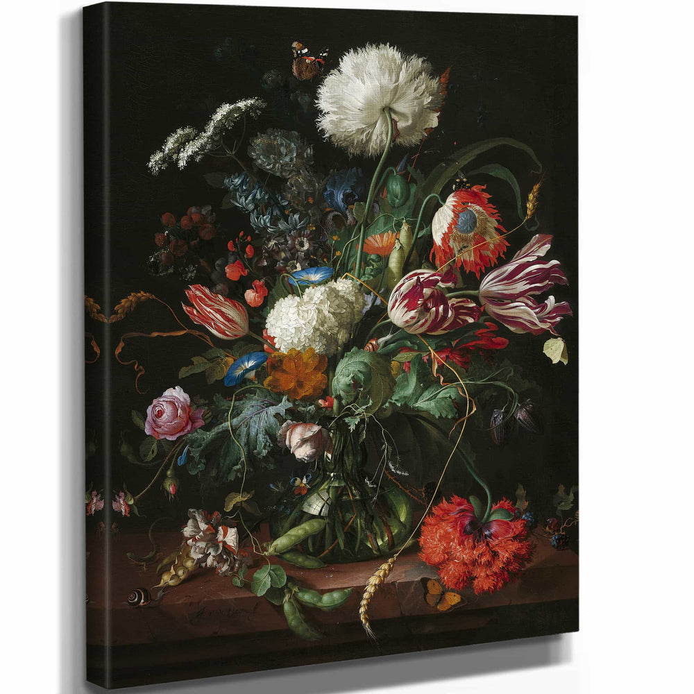 Jan Davidsz De Heem Vase Of Flowers (C 1660) By Jan Davidsz De Heem