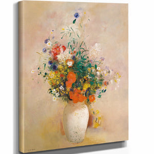 Odilon Redon Vase Of Flowers (Pink Background) (Ca 1906) By Odilon Redon