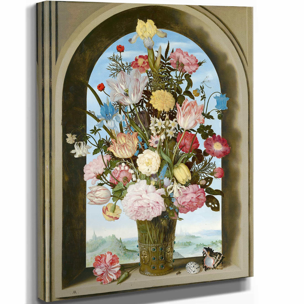 Ambrosius Bosschaert The Elder Vase Of Flowers In A Window (C 1618) By Ambrosius Bosschaert The Elder