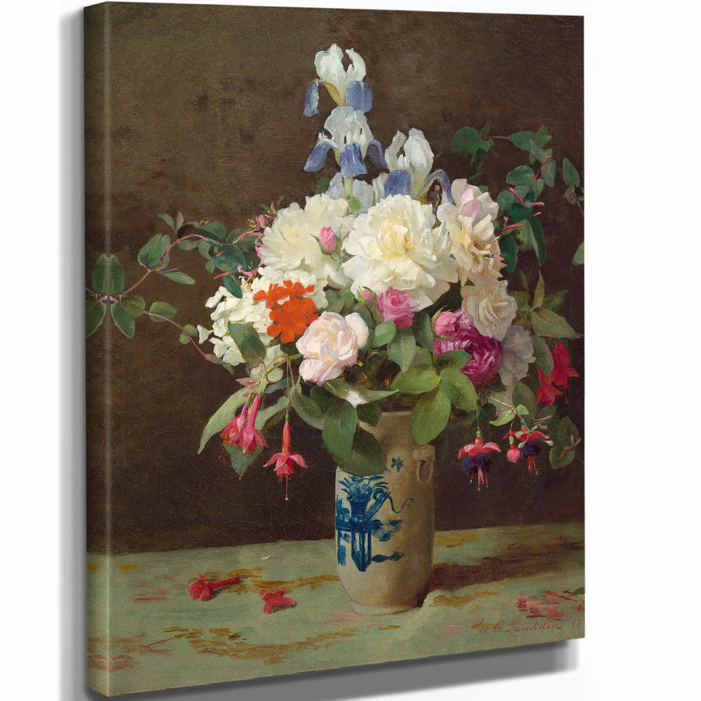 George Cochran Lambdin Vase Of Flowers By George Cochran Lambdin