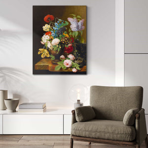 George Frederik Ziesel Vase Of Flowers By George Frederik Ziesel