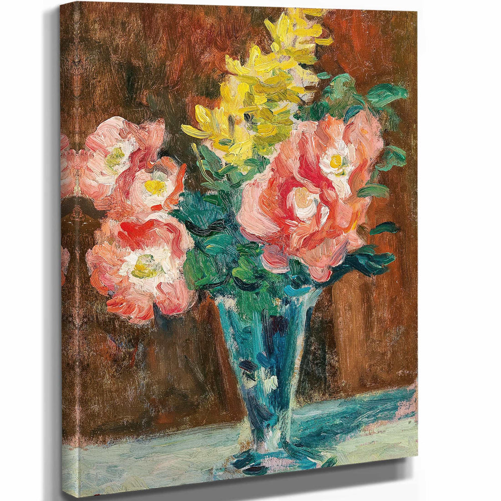 Maximilien Luce Vase With Flowers By Maximilien Luce