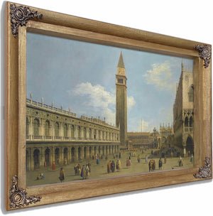 Venice A View Of The Piazzetta Looking North By Canaletto