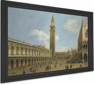 Venice A View Of The Piazzetta Looking North By Canaletto