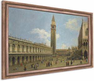 Venice A View Of The Piazzetta Looking North By Canaletto