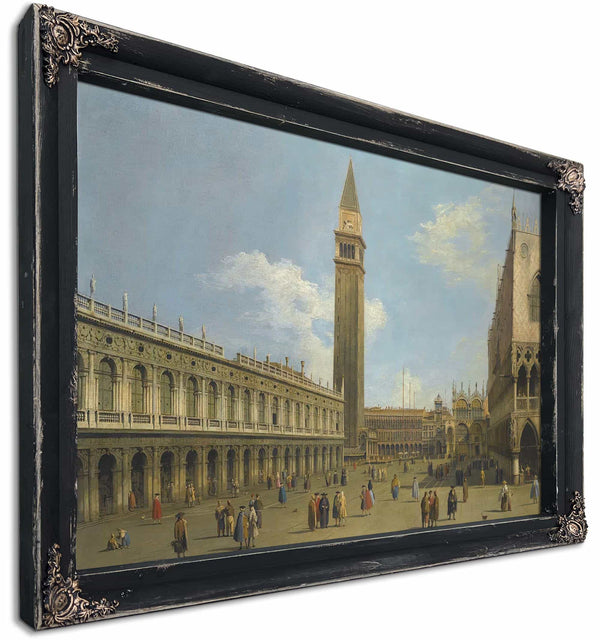 Venice A View Of The Piazzetta Looking North By Canaletto