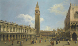 Canaletto Venice A View Of The Piazzetta Looking North By Canaletto