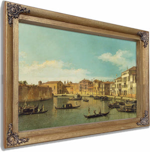 Venice The Canale Di Santa Chiara By Canaletto