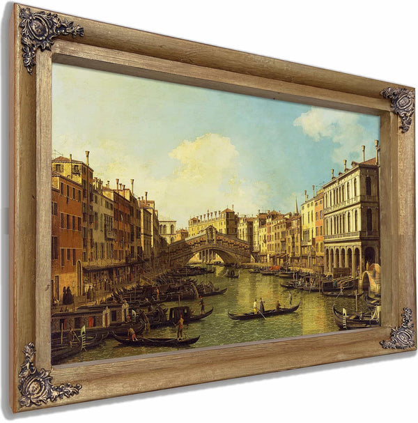 Venice The Grand Canal From The Palazzo Dolfin Manin To The Rialto Bridge By Canaletto