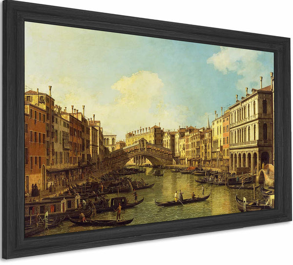 Venice The Grand Canal From The Palazzo Dolfin Manin To The Rialto Bridge By Canaletto