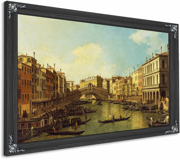 Venice The Grand Canal From The Palazzo Dolfin Manin To The Rialto Bridge By Canaletto