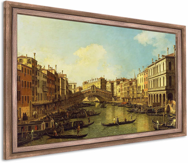 Venice The Grand Canal From The Palazzo Dolfin Manin To The Rialto Bridge By Canaletto