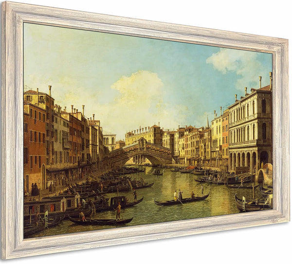 Venice The Grand Canal From The Palazzo Dolfin Manin To The Rialto Bridge By Canaletto