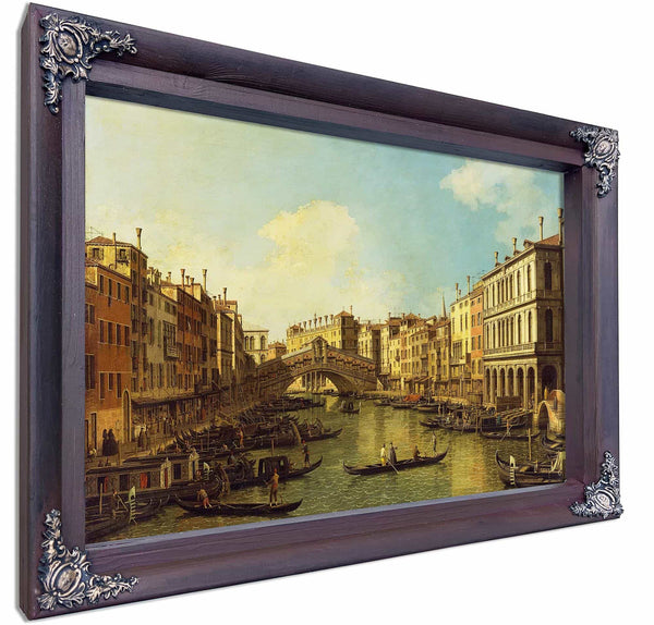 Venice The Grand Canal From The Palazzo Dolfin Manin To The Rialto Bridge By Canaletto