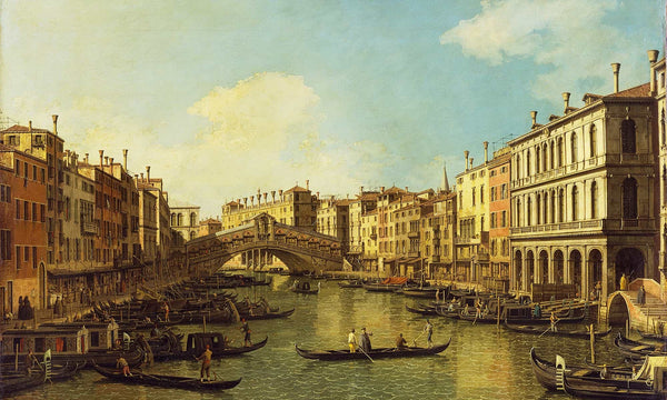 Canaletto Venice The Grand Canal From The Palazzo Dolfin Manin To The Rialto Bridge By Canaletto