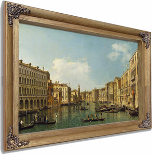 Venice The Grand Canal From The Palazzo Foscari To The Carita By Canaletto