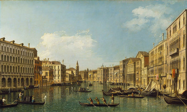 Canaletto Venice The Grand Canal From The Palazzo Foscari To The Carita By Canaletto