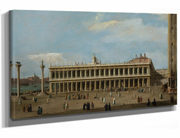 Canaletto Venice The Piazzetta Looking West With The Libreria By Canaletto