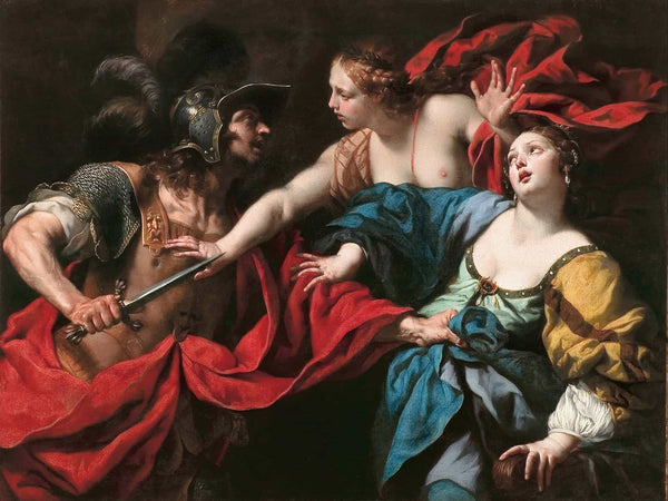 Luca Ferrari Venus Preventing Her Son Aeneas From Killing Helen Of Troy By Luca Ferrari