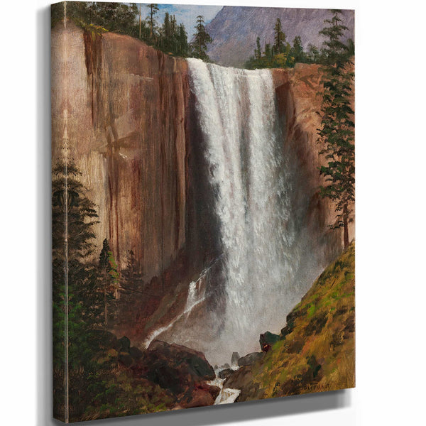 Albert Bierstadt Vernal Fall By Albert Bierstadt