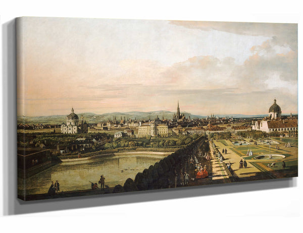 Canaletto Vienna Viewed From The Belvedere Palace By Canaletto