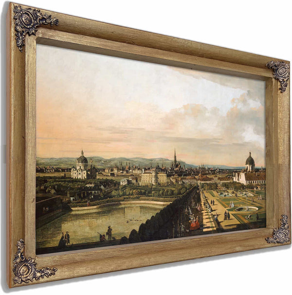 Vienna Viewed From The Belvedere Palace By Canaletto