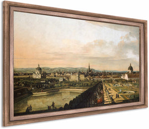 Vienna Viewed From The Belvedere Palace By Canaletto