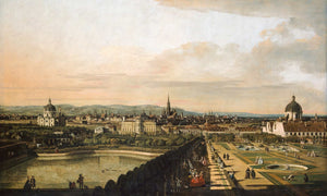 Canaletto Vienna Viewed From The Belvedere Palace By Canaletto