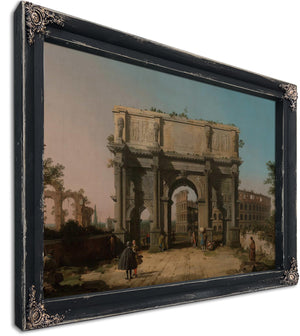 View Of The Arch Of Constantine With The Colosseum By Canaletto