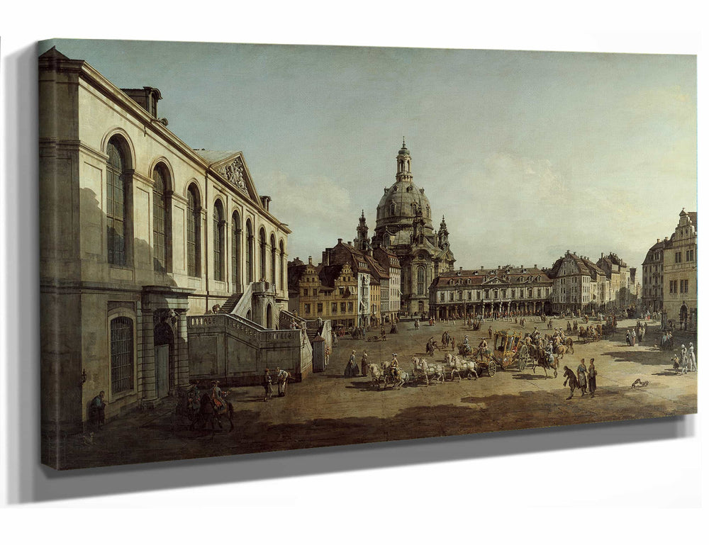 Canaletto View Of The Neumarkt In Dresden From The Judenhofe By Canaletto